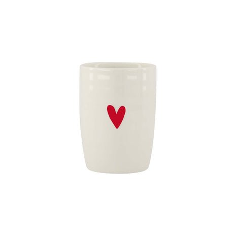 Koffiemok - hartje - wit/rood (0703-209) - Lifestyle - Koken & Tafelen - Servies - Mokken & Bekers
