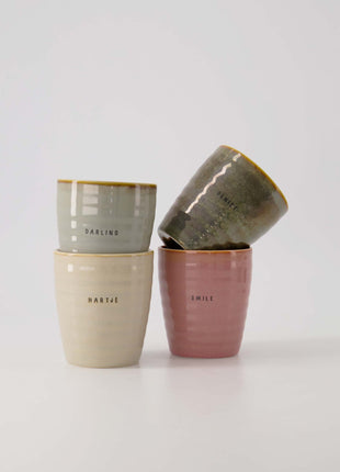Koffiemok ’hartje’ zand Cadeau’s & Lifestyle Keuken & eetkamer Mokken & Bekers