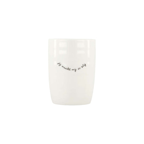 Koffiemok - jij maakt mij zo blij - wit/zwart - Lifestyle - Koken & Tafelen - Servies - Mokken & Bekers