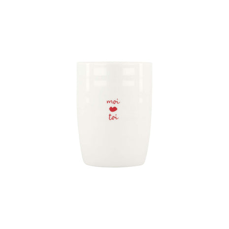 Koffiemok - moi toi - wit/rood - Lifestyle - Koken & Tafelen - Servies - Mokken & Bekers