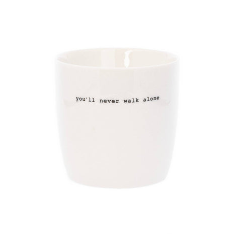 Koffiemok - You’ll never walk alone - 300ml - Cadeau’s & Lifestyle - Keuken & eetkamer - Mokken & Bekers