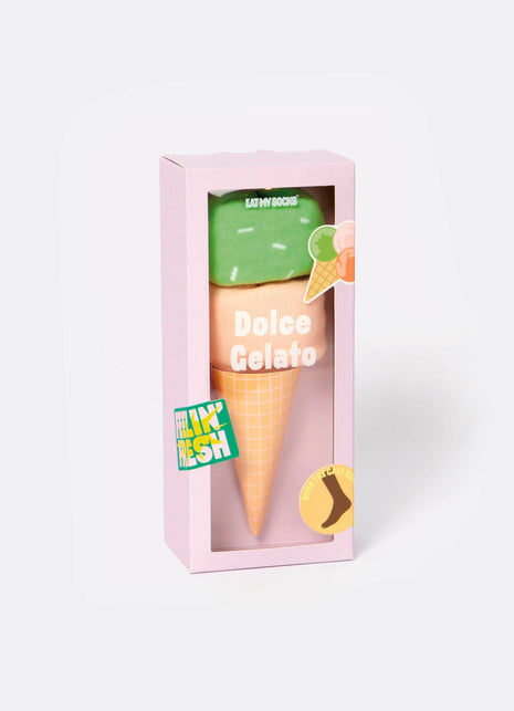 Kousen - Dolce Gelato. Pink Green - Lifestyle - Socks