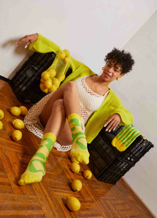 Kousen - Fresh Lemons - 2 paar - Lifestyle - Fun & gadgets - Kousen