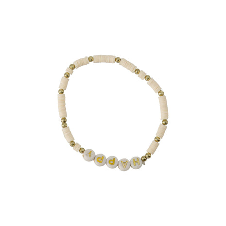 Kralenarmband - Happy - Off-White - Juwelen & mooimakers - Armbanden