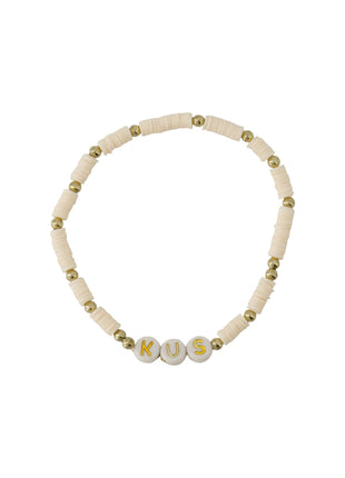 Kralenarmband - Kus - Off-White - Juwelen & mooimakers - Armbanden