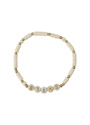 Kralenarmband - Smile - Off-White - Juwelen & mooimakers - Armbanden
