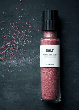 Kruidenmolen - Zout met Rode Wijn en Laurierblad - 340 gr - Lifestyle - Koken & Tafelen - Food - Zout - Kruiden