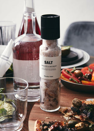 Kruidenmolen - Zout met Sjalot & Rode Biet - 295 gr - Lifestyle - Koken & Tafelen - Food - Zout - Kruiden