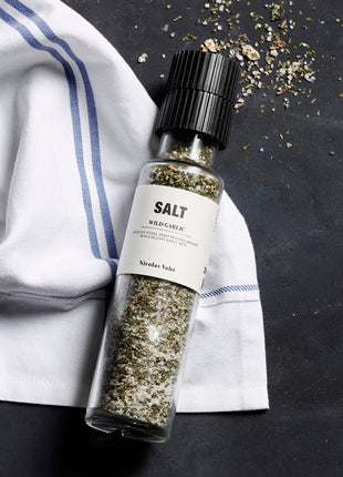 Kruidenmolen - Zout wilde knoflook - 215 gr - Cadeau’s & Lifestyle - Keuken & eetkamer - Zout kruiden en olie