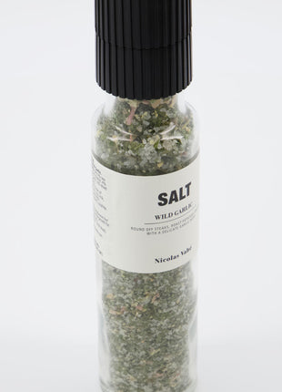 Kruidenmolen - Zout wilde knoflook - 215 gr - Cadeau’s & Lifestyle - Keuken & eetkamer - Zout kruiden en olie