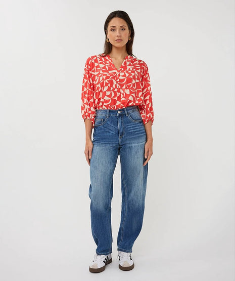 Blouse Raglan Scarlet Graphic - SP26.14003 by Esqualo