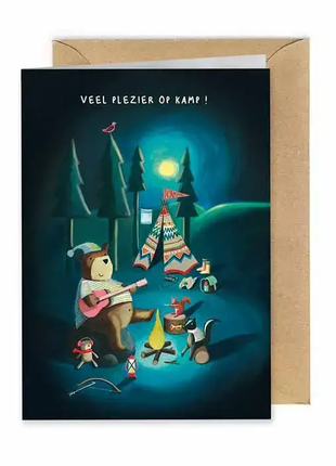 Wenskaart - Veel plezier op kamp by Illustralies