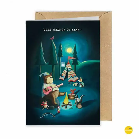 Wenskaart - Veel plezier op kamp by Illustralies
