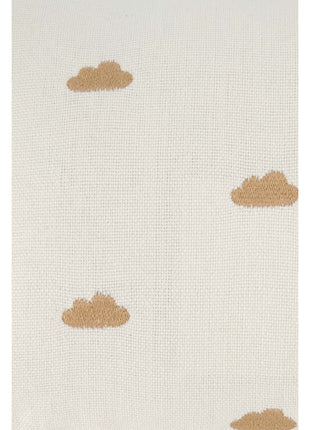Kussen ’lief klein wonder’ - 25x35cm - wit/camel - Lifestyle - Wonen - Kussens & Plaids
