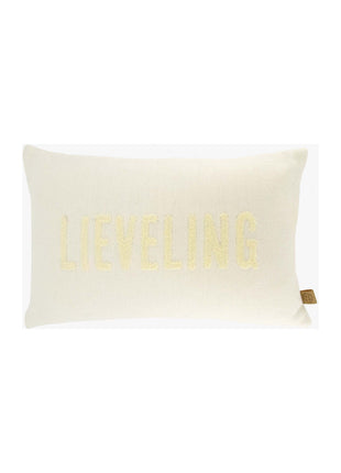 Kussen - ’Lieveling’ - 50x30cm - off white - Lifestyle - Wonen - Kussens & Plaids