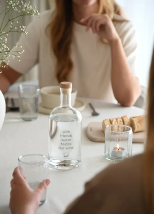 Wasserflasche Wendy - Mit Freunden schmeckt Wasser wie Wein