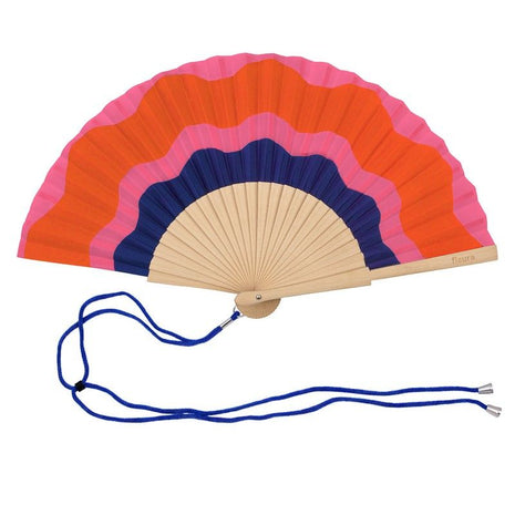 Waaier waves pink & blue -  AHP2611216
