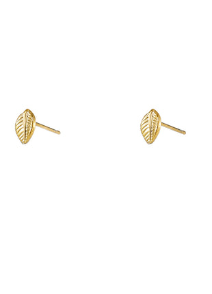 Leaf Stud - 14K - goudkleurig - Modeaccessoires - Juwelen - Oorbellen