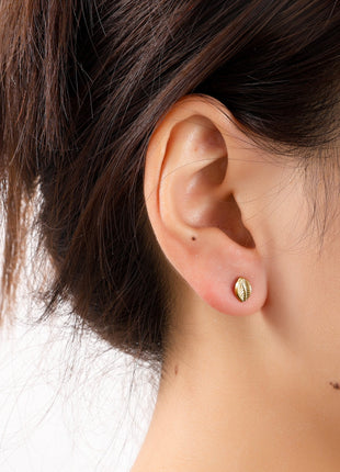 Leaf Stud - 14K - goudkleurig - Modeaccessoires - Juwelen - Oorbellen