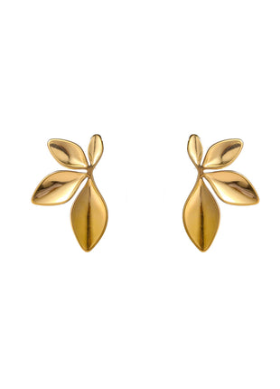 Leafy Half Stud - 14K - Modeaccessoires - Juwelen - Oorbellen