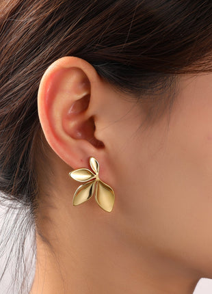 Leafy Half Stud - 14K - Modeaccessoires - Juwelen - Oorbellen