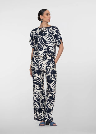 Pants naive flower - 61141-26 by Geisha