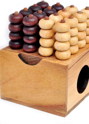 Logica Giochi Houten(reisspel) 4 In A Row - Lifestyle - Spelletjes & Plezier