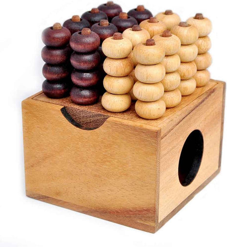Logica Giochi Houten(reisspel) 4 In A Row - Lifestyle - Spelletjes & Plezier