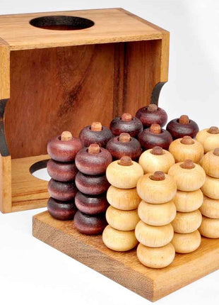 Logica Giochi Houten(reisspel) 4 In A Row - Lifestyle - Spelletjes & Plezier