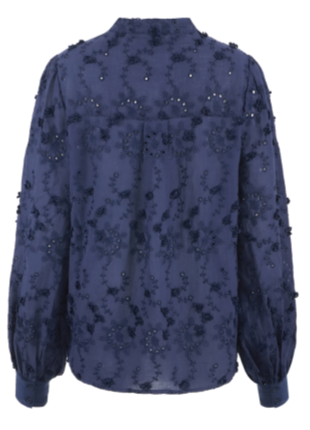 Lola blouse 25NQH14 Midnight Blue Kleding Blouses