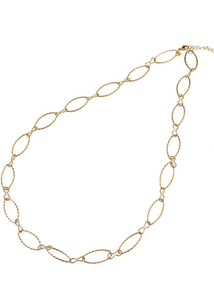 Long Oval Link Necklace - goudkleurig - Modeaccessoires - Juwelen - Kettingen