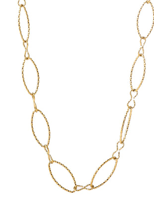 Long Oval Link Necklace - goudkleurig - Modeaccessoires - Juwelen - Kettingen