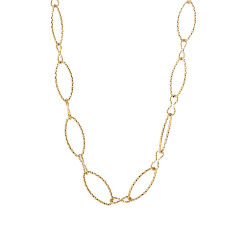 Long Oval Link Necklace - goudkleurig - Modeaccessoires - Juwelen - Kettingen