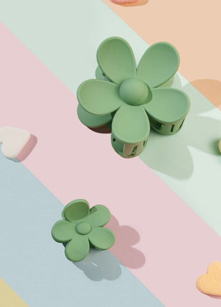 Lou mini – Bloem clip munt groen - Modeaccessoires - Haarspelden