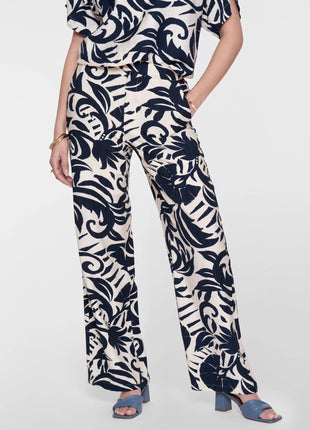 Pants naive flower - 61141-26 by Geisha