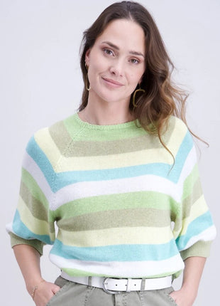 Trui - 842184 – Lime kaki aqua by Signe Nature