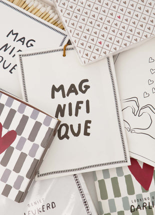 Lucifers magnifique - wit/zwart - Cadeau’s & Lifestyle - Woonkamer - Kaarsen & Geurkaarsen