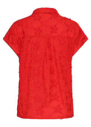 Bloes met broderie - 26054 - Red by Smashed Lemon