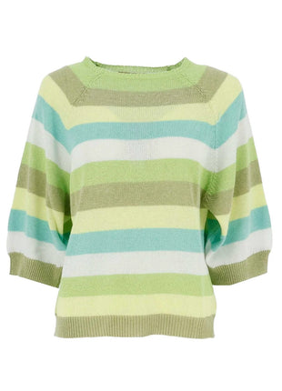 Trui - 842184 – Lime kaki aqua by Signe Nature