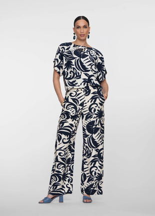 Pants naive flower - 61141-26 by Geisha