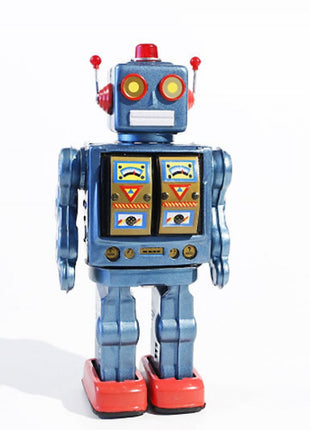 Robot met MG (B), blauw, 30 cm, Gemaakt in China