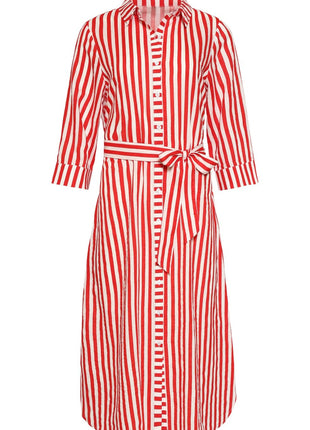 Jurk met strepen - 26035 - Rood/wit by Smashed Lemon