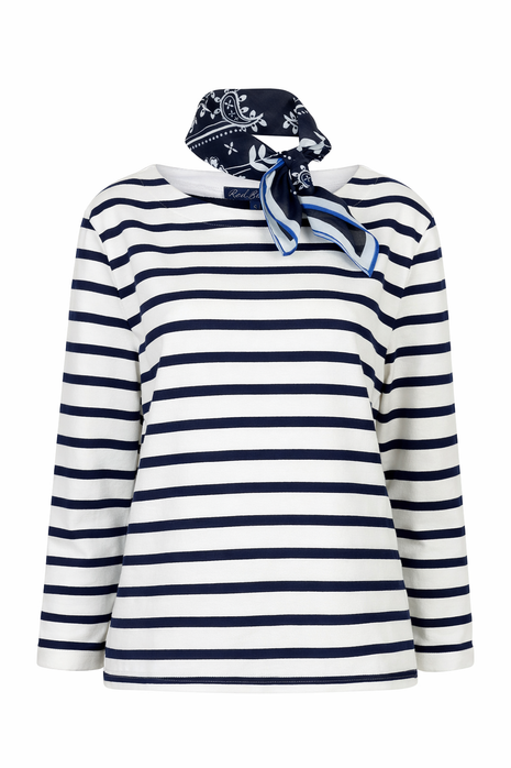 T-shirt - Terry Stripe & Scarf - SRB4753B