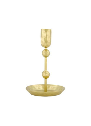 Metalen kandelaar - 20cm - goud - Lifestyle - In huis - Kandelaars