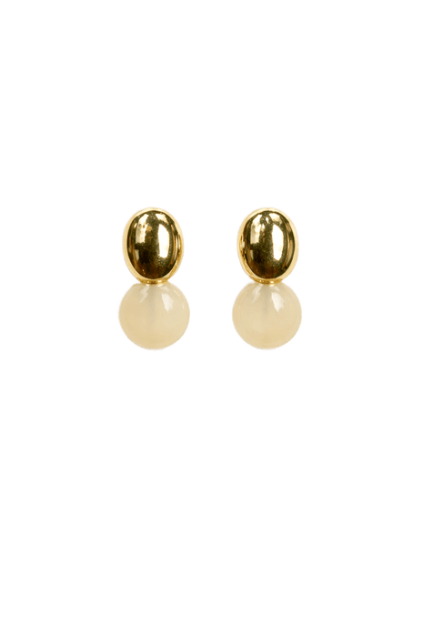 Oorbellen - Ivory Glow by Charlotte Marie Jewelry