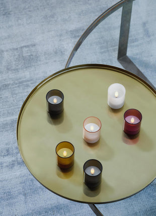 MM LED glass candle Hurricane Vanilla 2- pack - Cadeau’s & Lifestyle - Woonkamer - Kandelaren & Waxinelichthouders