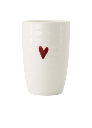 Mok L hartje wit/rood Cadeau’s & Lifestyle Keuken & eetkamer Mokken & Bekers