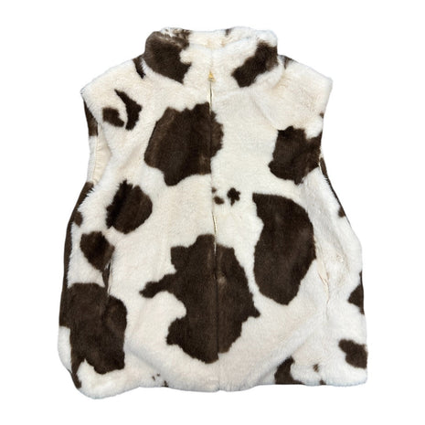 Mouwloos jasje in kunstbont - cow brown - Cow Brown / Onze size - Kleding - Blazers & vestjes