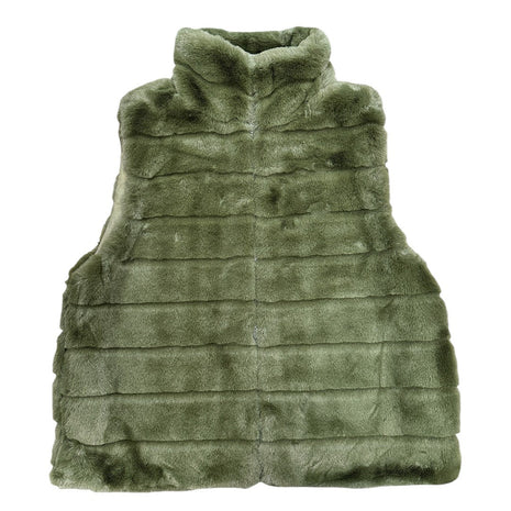 Mouwloos jasje in kunstbont - green - Groen / Onze size - Kleding - Blazers & vestjes