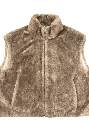 Mouwloos jasje in kunstbont h.gris Kleding Blazers & vestjes
